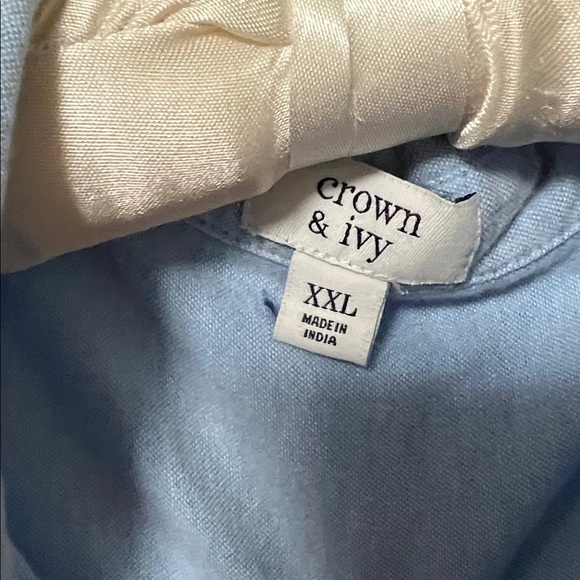 Crown & Ivy Light Blue Button Down Shirt - Picture 3 of 7